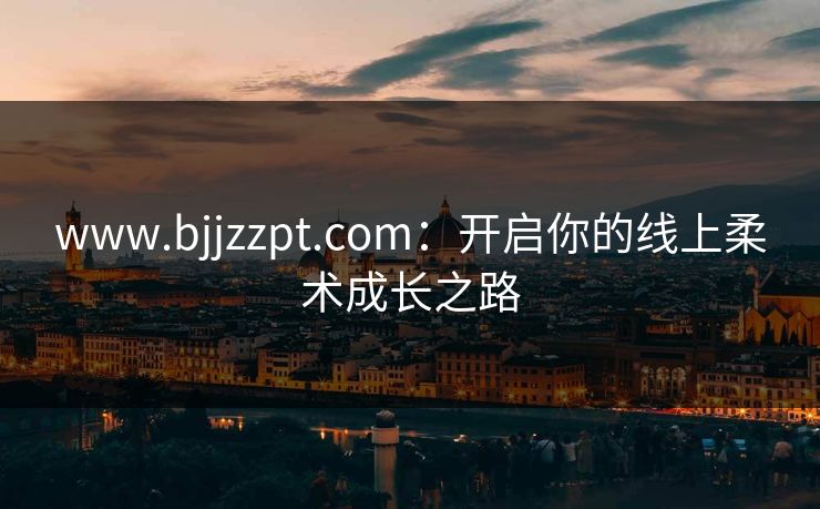 www.bjjzzpt.com：开启你的线上柔术成长之路
