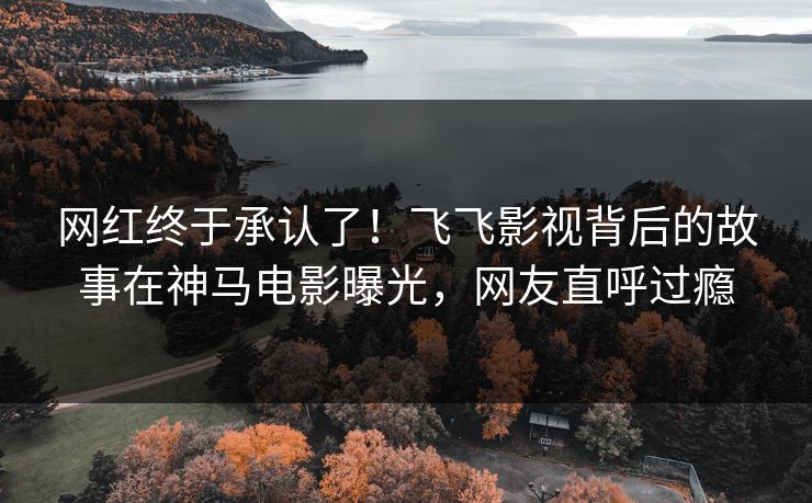 网红终于承认了！飞飞影视背后的故事在神马电影曝光，网友直呼过瘾